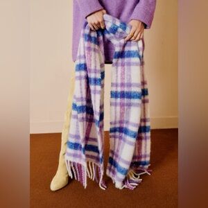 RARE Sezane Louise Alpaca Scarf Purple